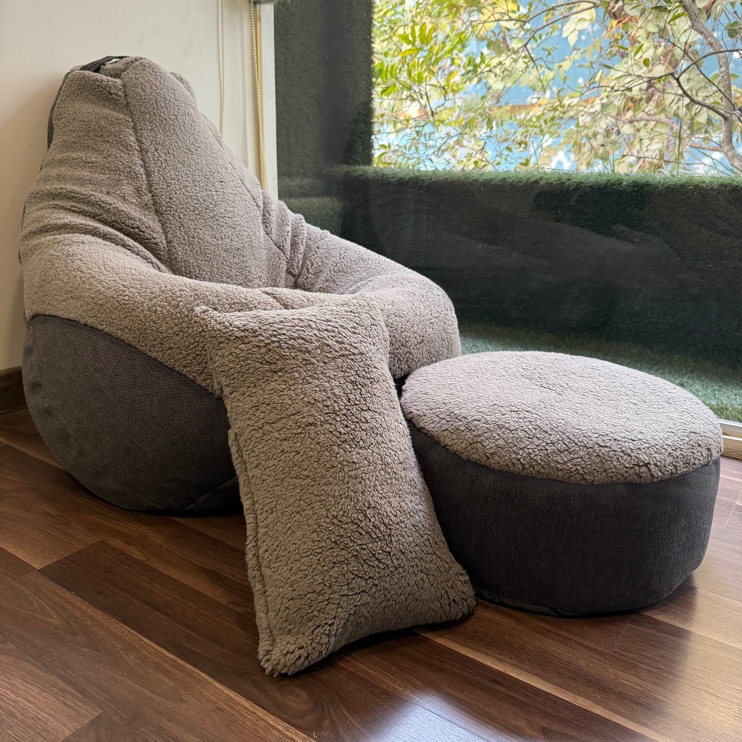 Washable Waffle Bean Bag set