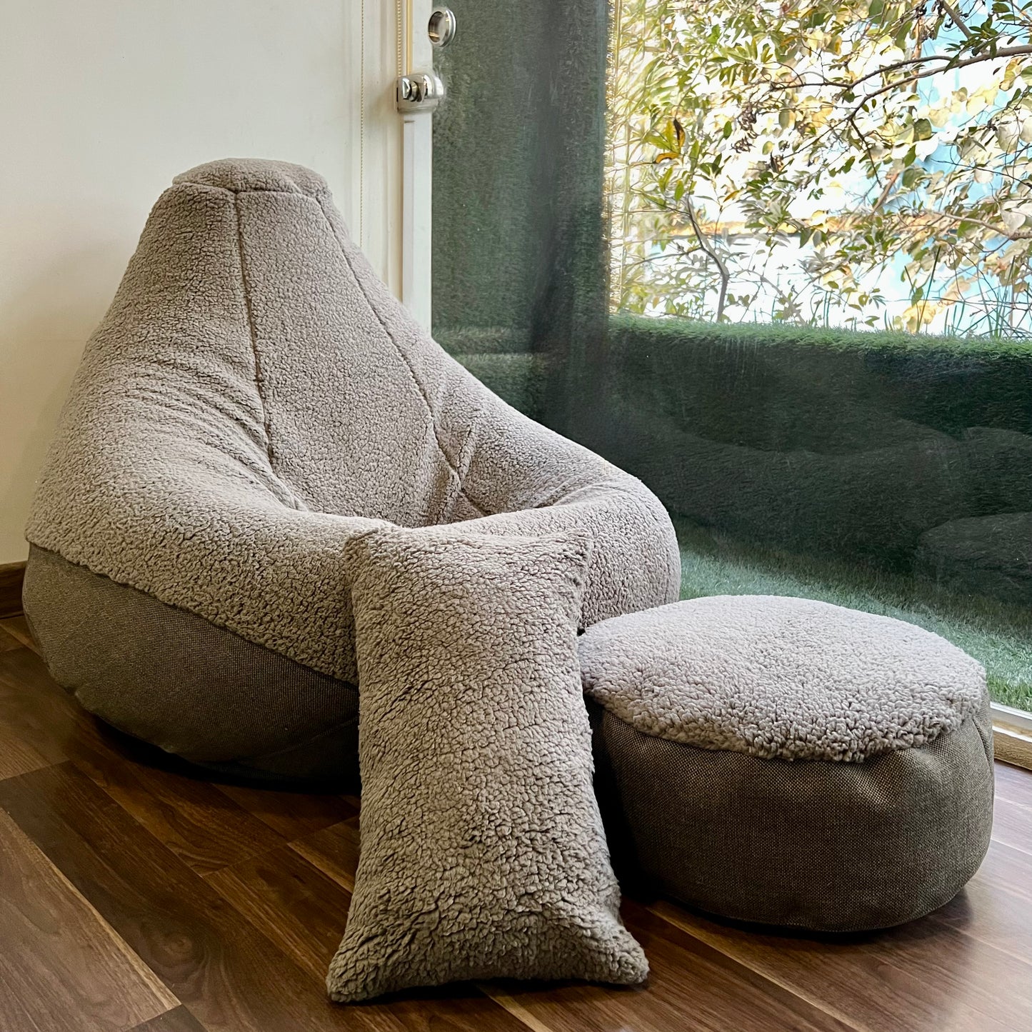 Washable Waffle Bean Bag set