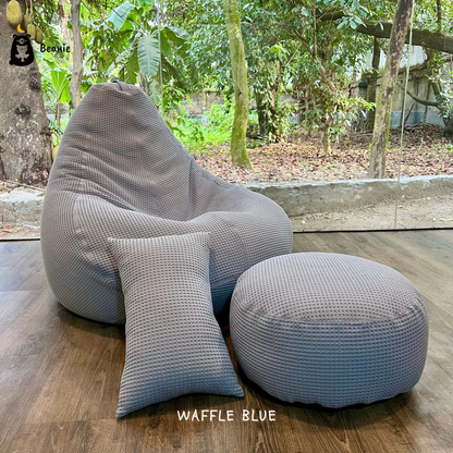 Washable Waffle Bean Bag set